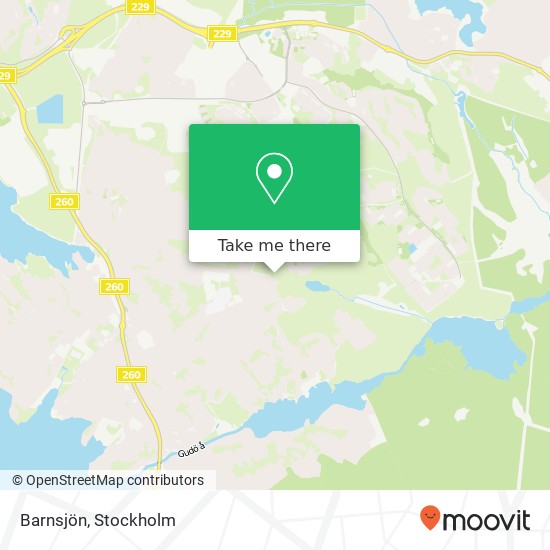 Barnsjön map