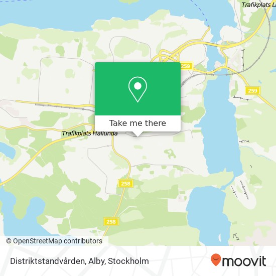 Distriktstandvården, Alby map