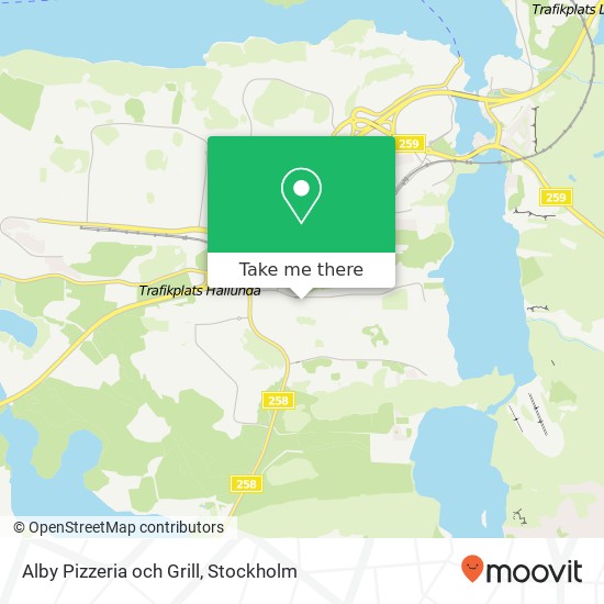 Alby Pizzeria och Grill map