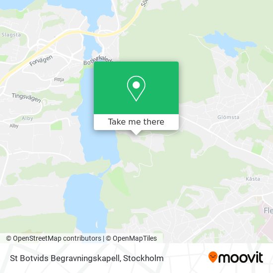 St Botvids Begravningskapell map