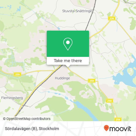 Sördalavägen (B) map