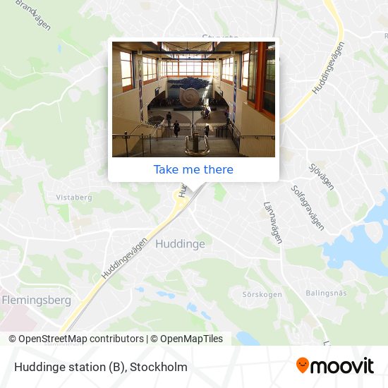 Huddinge station (B) map