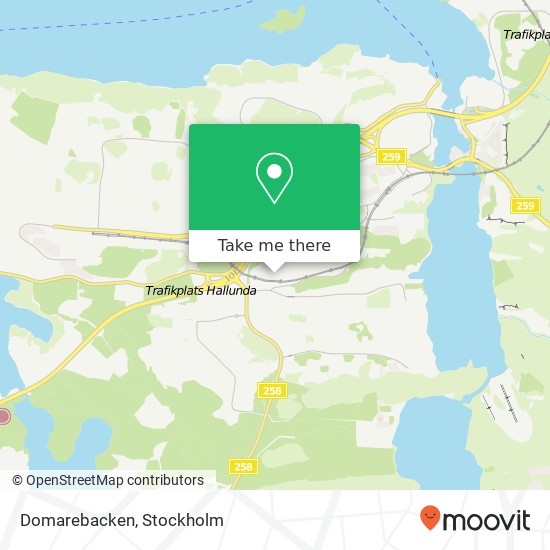 Domarebacken map