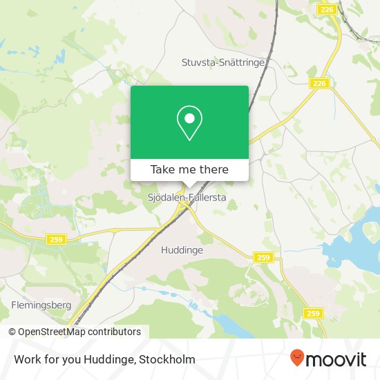 Work for you Huddinge map