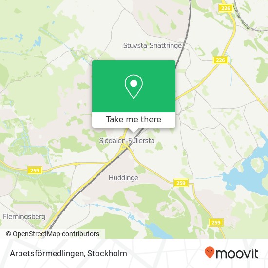 Arbetsförmedlingen map