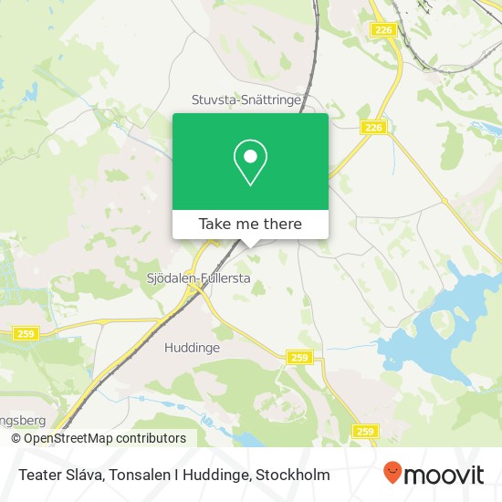 Teater Sláva, Tonsalen I Huddinge map