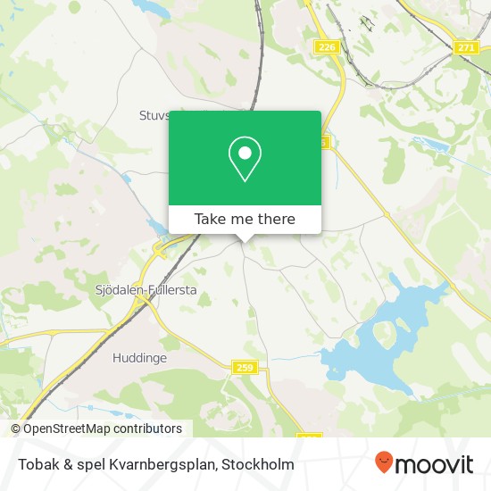 Tobak & spel Kvarnbergsplan map