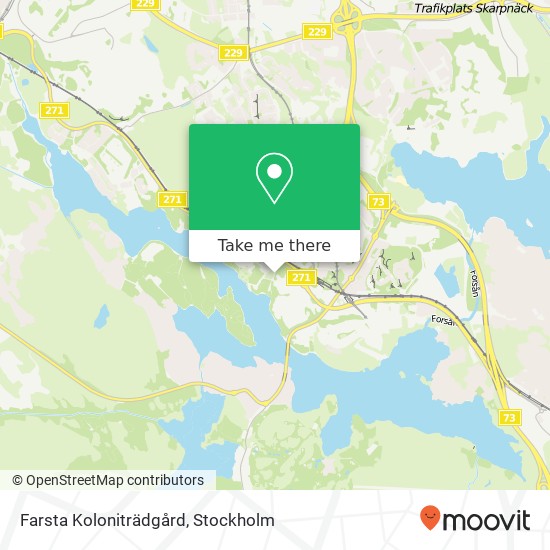 Farsta Koloniträdgård map