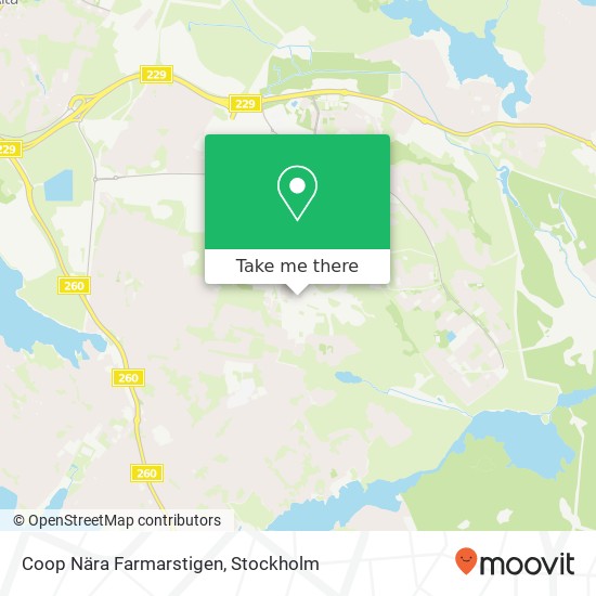 Coop Nära Farmarstigen map