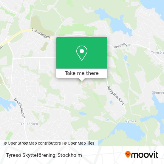 Tyresö Skytteförening map