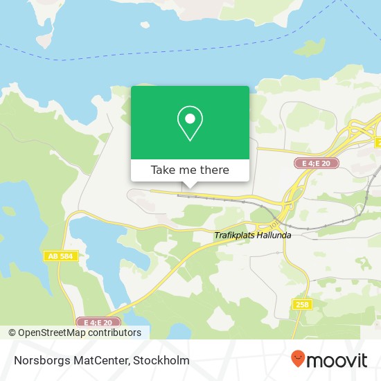 Norsborgs MatCenter map