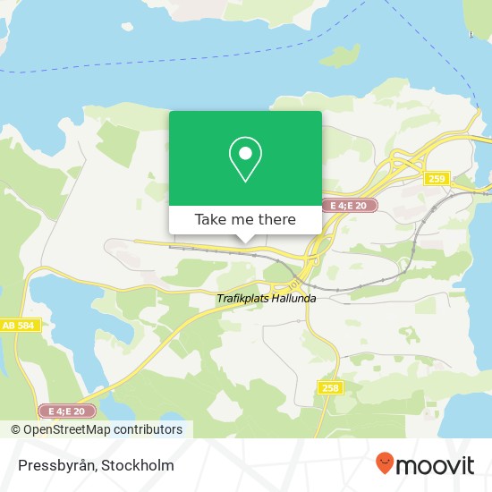 Pressbyrån map