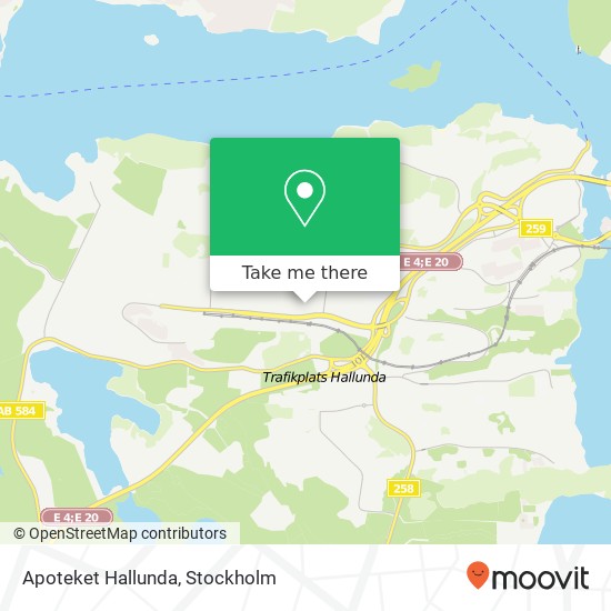 Apoteket Hallunda map