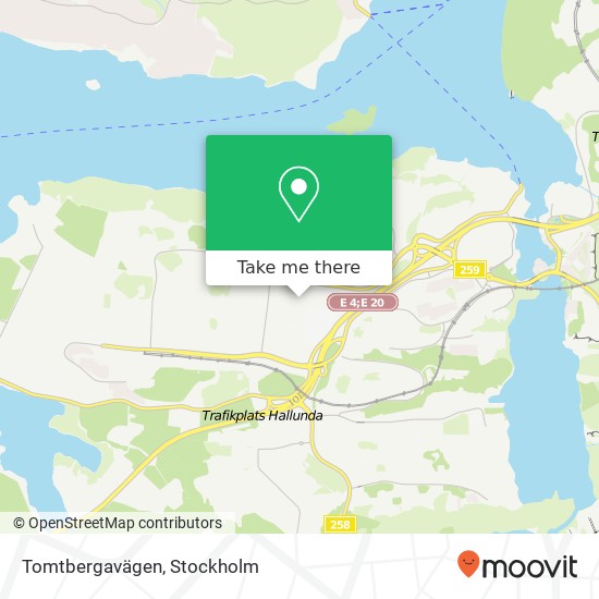 Tomtbergavägen map