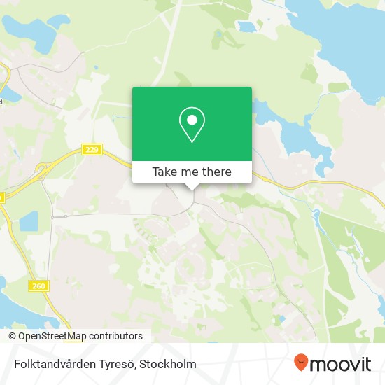 Folktandvården Tyresö map