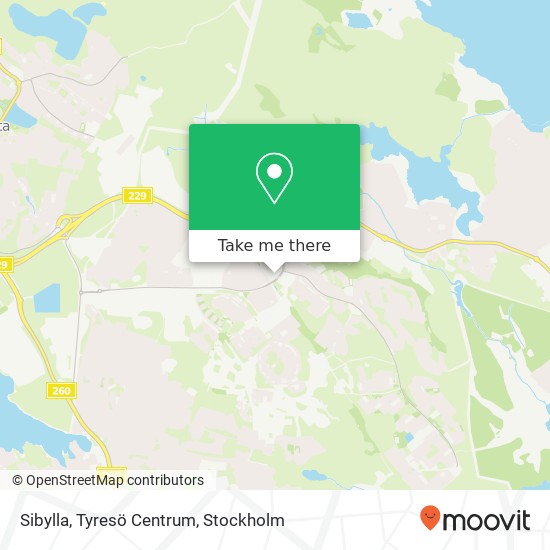 Sibylla, Tyresö Centrum map