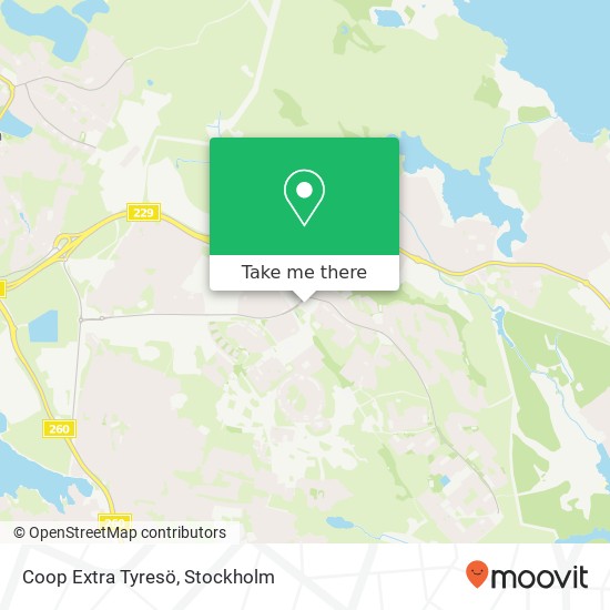 Coop Extra Tyresö map