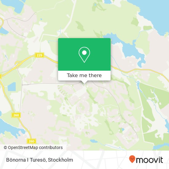 Bönorna I Turesö map