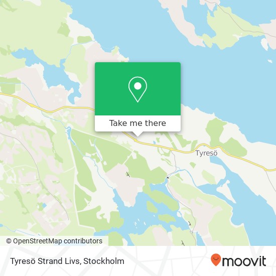 Tyresö Strand Livs map