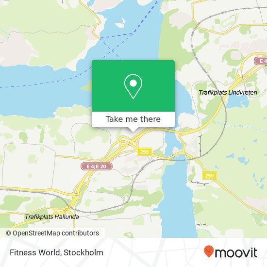 Fitness World map