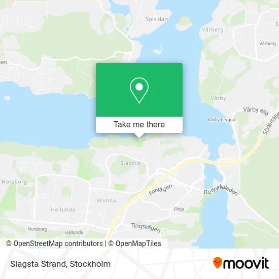 Slagsta Strand map