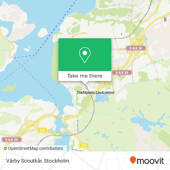 Vårby Scoutkår map