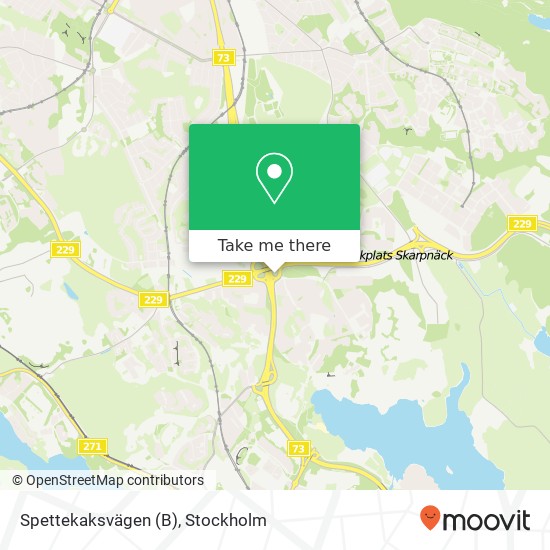 Spettekaksvägen (B) map