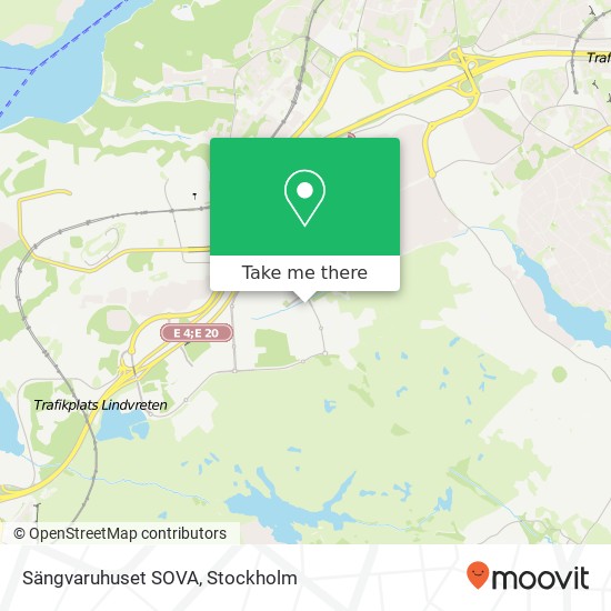 Sängvaruhuset SOVA map