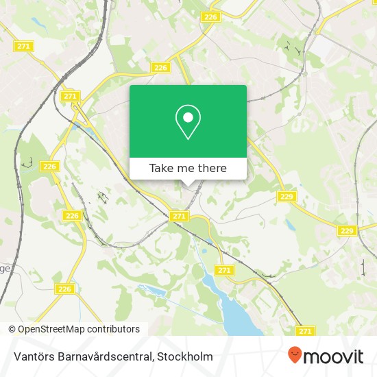 Vantörs Barnavårdscentral map