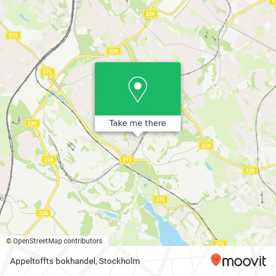 Appeltoffts bokhandel map