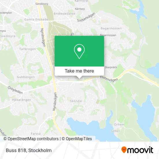 Buss 818 map