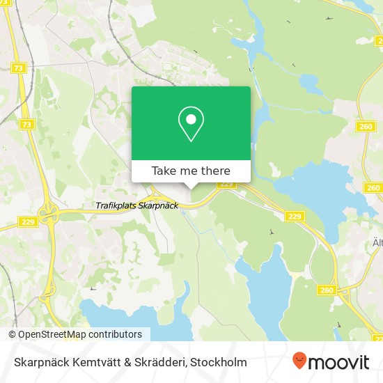 Skarpnäck Kemtvätt & Skrädderi map