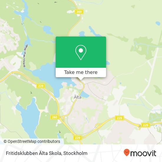 Fritidsklubben Älta Skola map