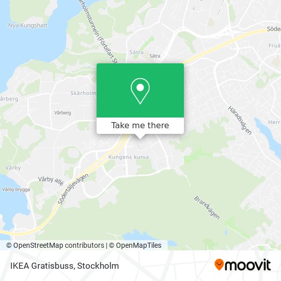IKEA Gratisbuss map