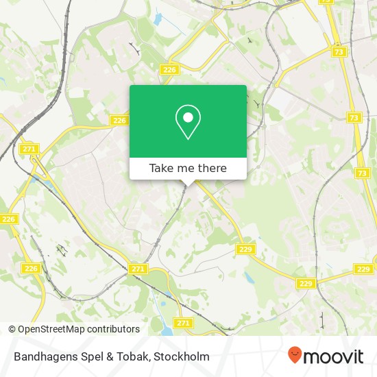 Bandhagens Spel & Tobak map