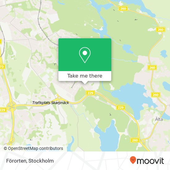 Förorten map