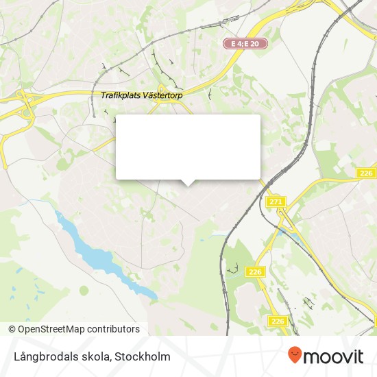 Långbrodals skola map