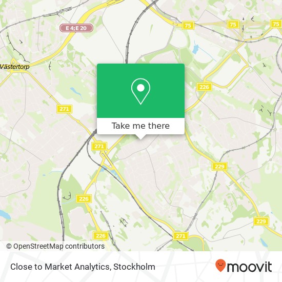 Close to Market Analytics map