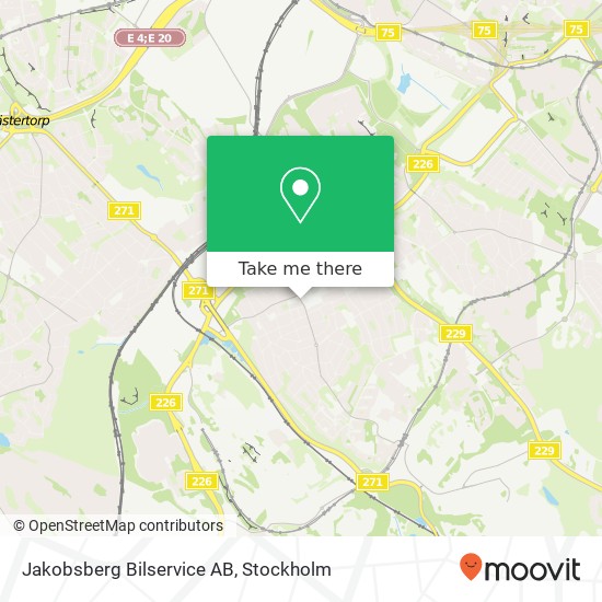 Jakobsberg Bilservice AB map