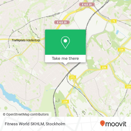 Fitness World SKHLM map