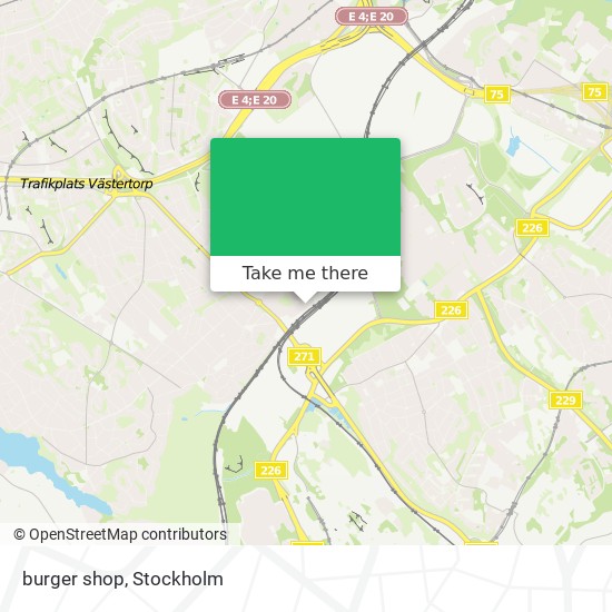 burger shop map
