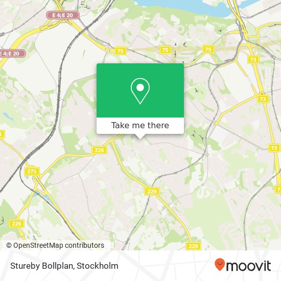 Stureby Bollplan map