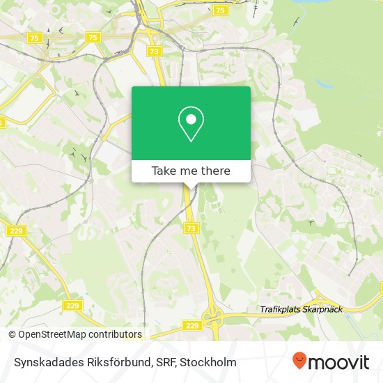 Synskadades Riksförbund, SRF map