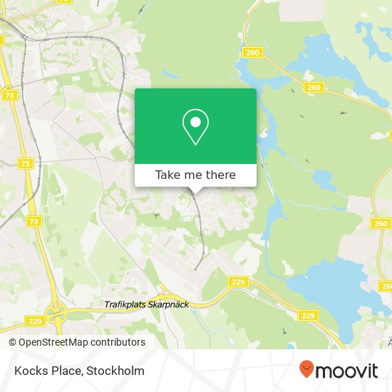 Kocks Place map