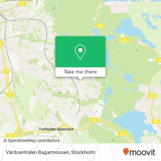 Vårdcentralen Bagarmossen map