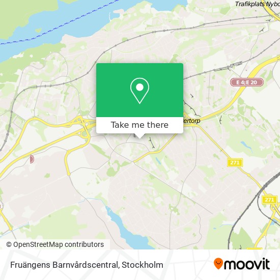 Fruängens Barnvårdscentral map