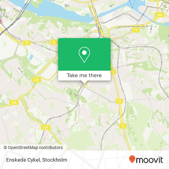 Enskede Cykel map