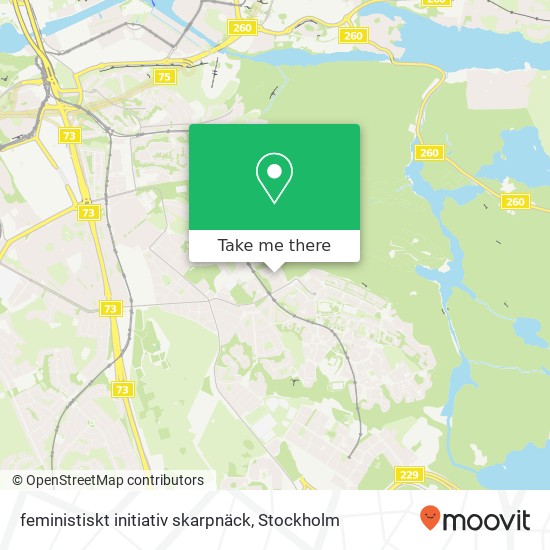 feministiskt initiativ skarpnäck map