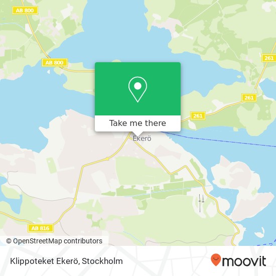 Klippoteket Ekerö map