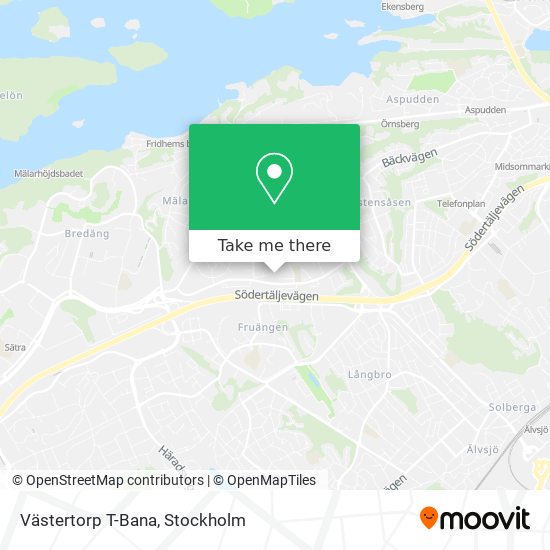 Västertorp T-Bana map